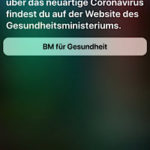 Siri und das Corona-Virus