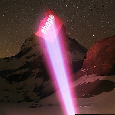 Ein Licht an Matterhorn - Zermatt sendet Hoffnung