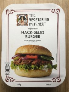 Hack-Selig-Burger von The Vegetarian Butcher