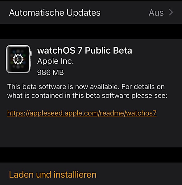 Apple veröffentlicht watchOS 7 Public Beta 4