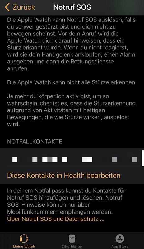 Apple Watch: Notruf SOS und Sturzerkennung im Ernstfall