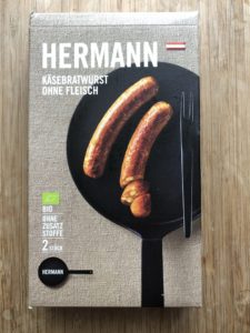 Käsebratwurst ohne Fleisch von Hermann