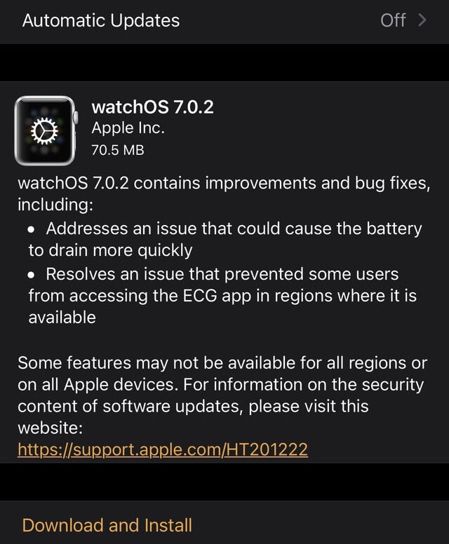 watchOS 7.0.2