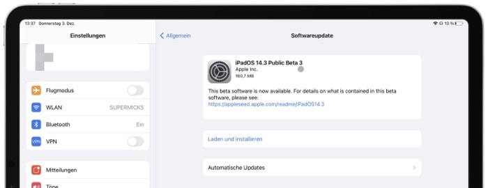 iOS 14.3 Beta 3