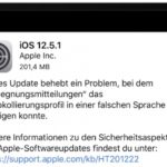 Apple veröffentlicht iOS 12.5.1 für ausgewählte Geräte