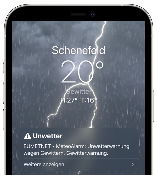 Apple Wetter-App - Beitragsbild