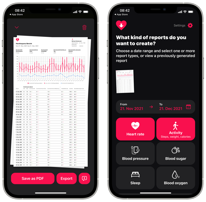 App-Tipp Heart Reports