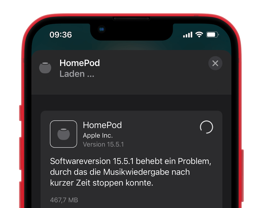 HomePodOS und tvOS 15.5.1
