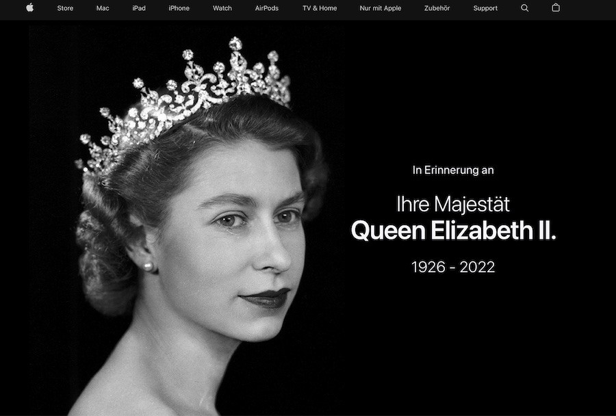 Queen Elisabeth II. Apple