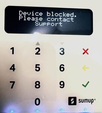 SumUp - Device blocked