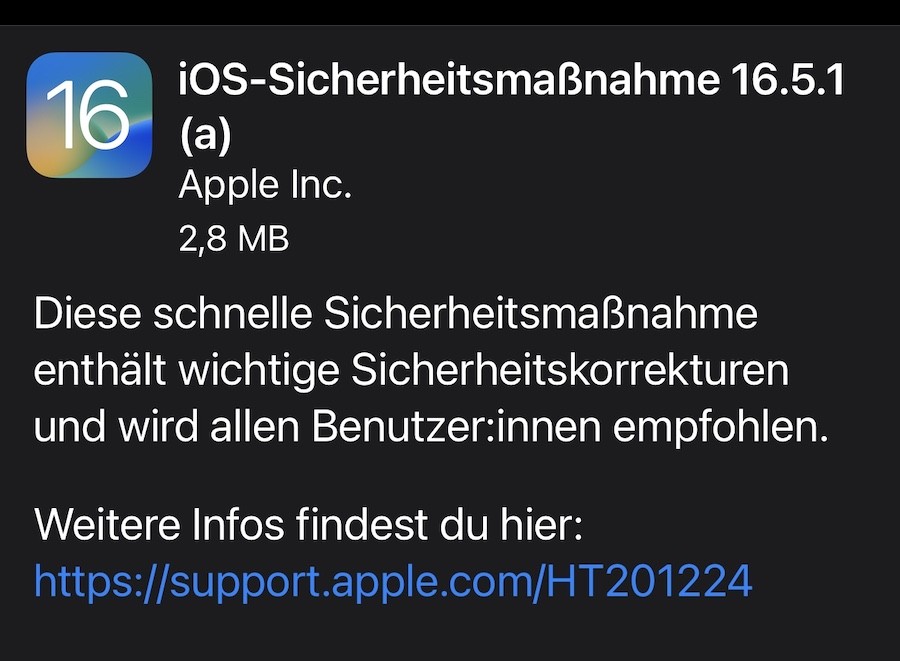 iOS 16.5.1 (a)